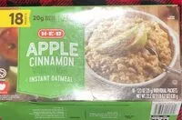 Mängden socker i HEB Apple Cinnamon oatmeal