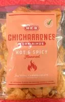 Mängden socker i Chicharrones Pork Rinds, Hot & Spicy