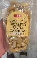 Mängden socker i Extra large roasted salted cashews