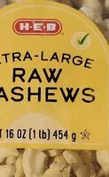 Mängden socker i Raw cashews