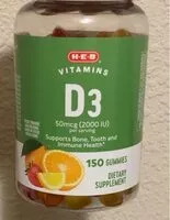 Mängden socker i Vitamins D3 50mcg (2000 IU)