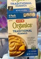 Mängden socker i organics traditional hummus