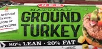Mängden socker i Natural ground turkey