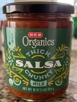 Mängden socker i Organics thick salsa chunky mild