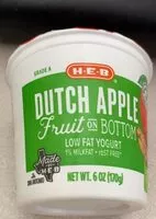 Mängden socker i Dutch apple fruit on bottom yogurt