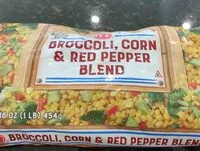 Mängden socker i Broccoli, corn & red pepper blend