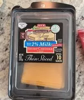 Mängden socker i 2% Milk Sharp Cheddar