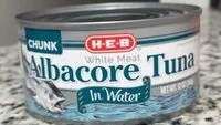 Mängden socker i Albacore tuna in water