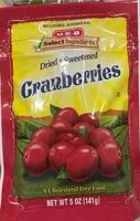 Mängden socker i Cranberries