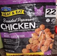 Mängden socker i Breaded popcorn chicken