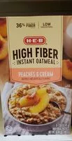 Mängden socker i High Fiber Instant Oatmeal peaches and cream