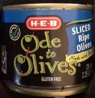 Mängden socker i Sliced ripe olives