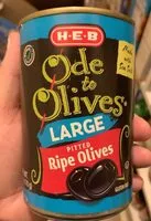 Mängden socker i Large pitted Ripe Olives