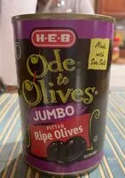 Mängden socker i Ode to Olives Jumbo Pitted Ripe Olives