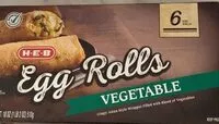 Mängden socker i Egg Rolls Vegetable