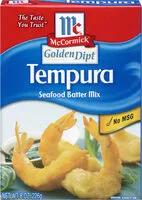 Mängden socker i Golden dipt tempura seafood batter mix