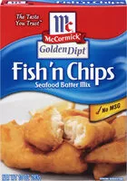 Mängden socker i Mccormick mix batter fish n chips