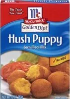 Mängden socker i Golden dipt hush puppy corn meal mix