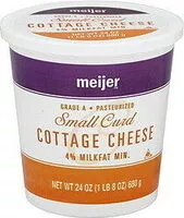 Mängden socker i Small Curd Cottage Cheese