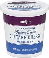 Mängden socker i Large Curd Cottage Cheese