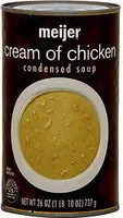 Mängden socker i Cream of chicken condensed soup