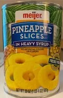 Mängden socker i Pineapple Slices in Heavy Syrup
