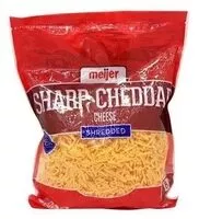 Mängden socker i Shredded Sharp Cheddar Cheese