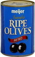 Mängden socker i Pitted Ripe Olives