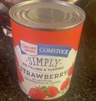 Mängden socker i Comstock, Pie Filling & Topping, Strawberry