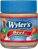 Mängden socker i Instant beef bouillon powder jars