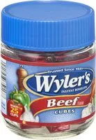 Mängden socker i Wyler's instant bouillon beef cubes