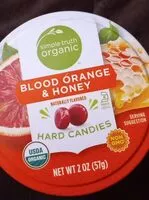Mängden socker i Blood orange and honey hard candies