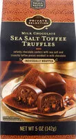 Mängden socker i Milk chocolate sea salt toffee truffle