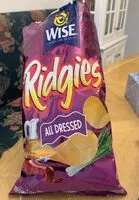 Mängden socker i Ridges All dressed chips