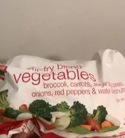 Mängden socker i Stir-fry blend vegetables