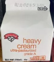 Mängden socker i Heavy cream