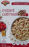 Mängden socker i Cranberry & Flaxseed instant oatmeal