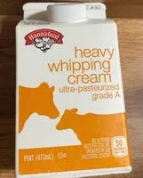 Mängden socker i Heavy whipping cream