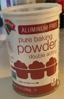 Mängden socker i Double Acting Pure Baking Powder