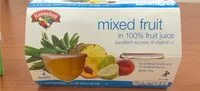 Mängden socker i mixed fruit
