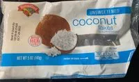 Mängden socker i Unsweetened coconut flakes