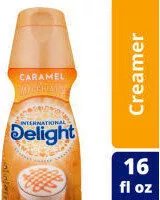 Mängden socker i Gourmet coffee creamer caramel macchiato