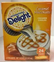 Mängden socker i Caramel macchiato creamer