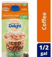 Mängden socker i Iced coffee light caramel macchiato