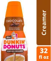 Mängden socker i Dunkin' donuts coffee creamer chocolate