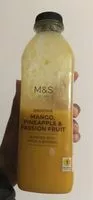 Mängden socker i Smoothie mangue ananas fruit de la passion