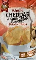 Mängden socker i Ripple cheddar and sour cream flavored potato chips