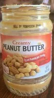 Mängden socker i Creamy peanut butter
