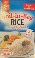 Mängden socker i Boil-in-Bag Rice