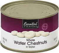 Mängden socker i Whole water chestnuts in water